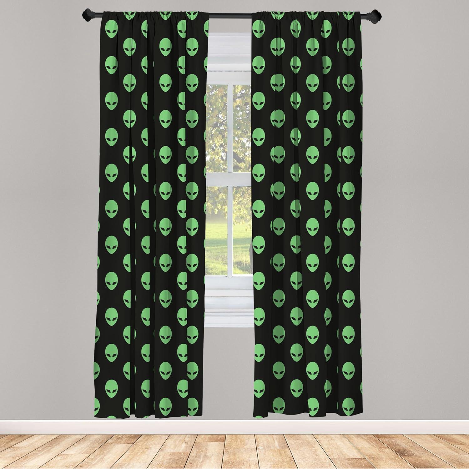 imageAmbesonne Sea Shells Curtains Vintage Inspired Monochrome Seashell Pattern Ocean Elements Wildlife Hand Drawn Window Treatments 2 Panel Set for Living Room Bedroom Pair of 28quot x 95quot Brown TanFern Green