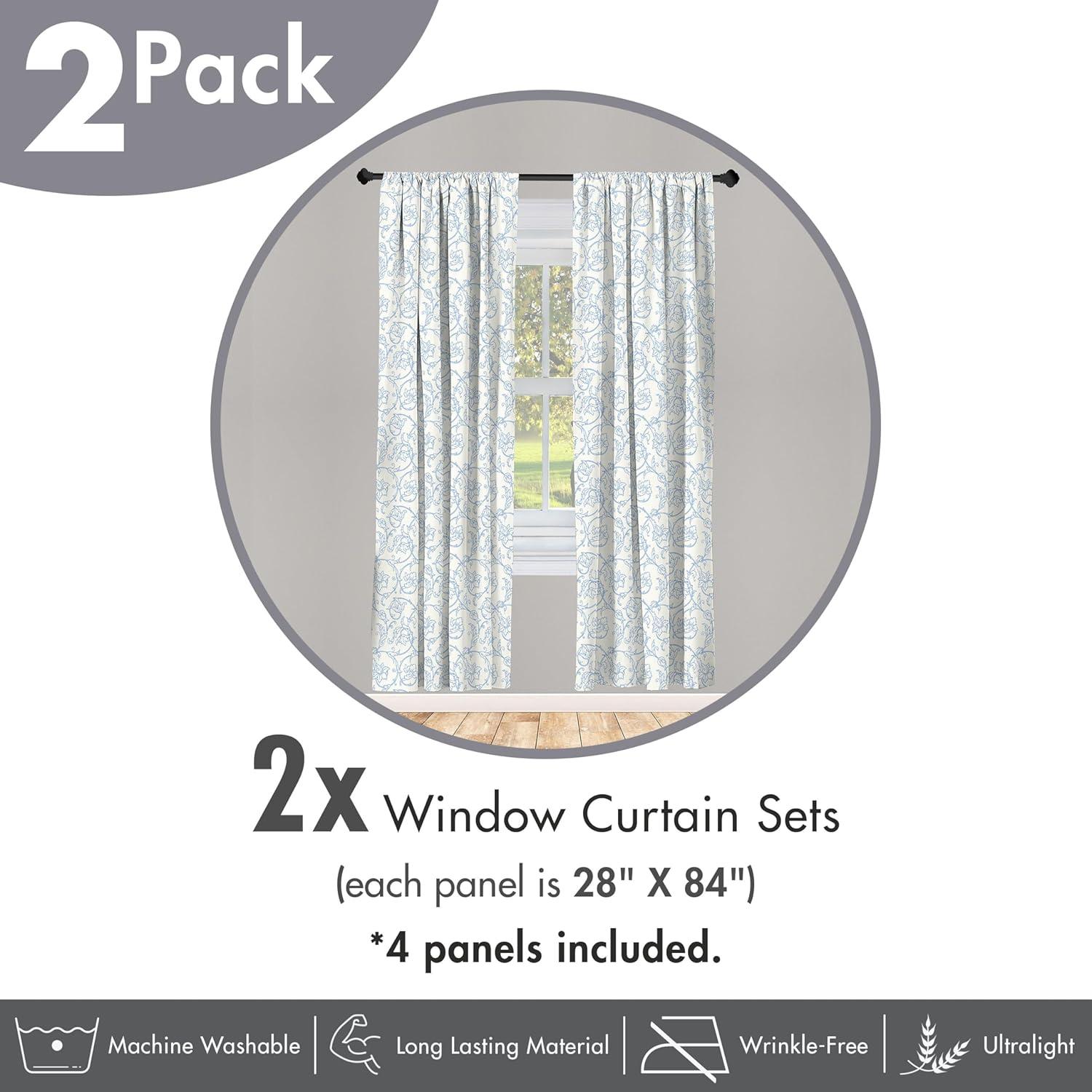 imageAmbesonne Sea Shells Curtains Vintage Inspired Monochrome Seashell Pattern Ocean Elements Wildlife Hand Drawn Window Treatments 2 Panel Set for Living Room Bedroom Pair of 28quot x 95quot Brown TanBlue White