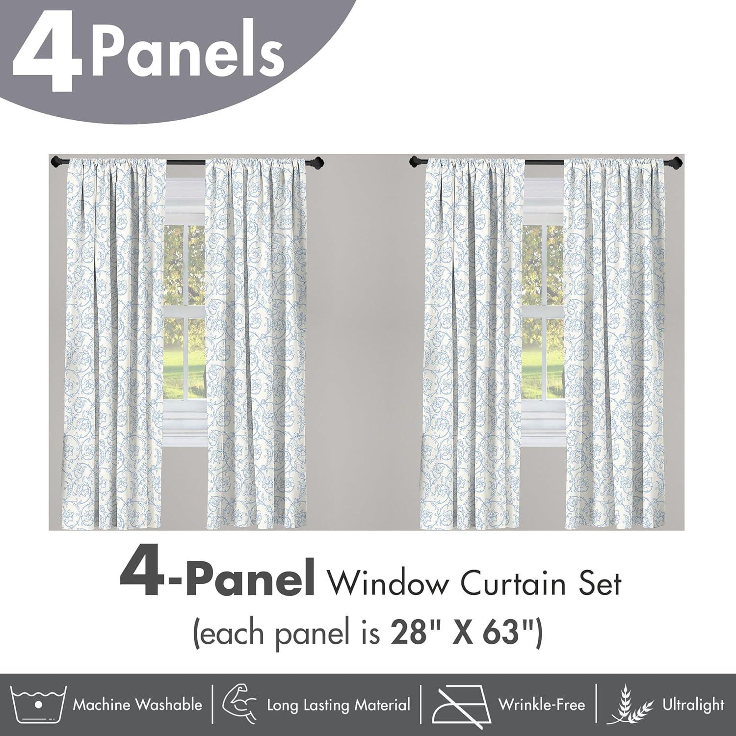 imageAmbesonne Sea Shells Curtains Vintage Inspired Monochrome Seashell Pattern Ocean Elements Wildlife Hand Drawn Window Treatments 2 Panel Set for Living Room Bedroom Pair of 28quot x 95quot Brown TanBlue White