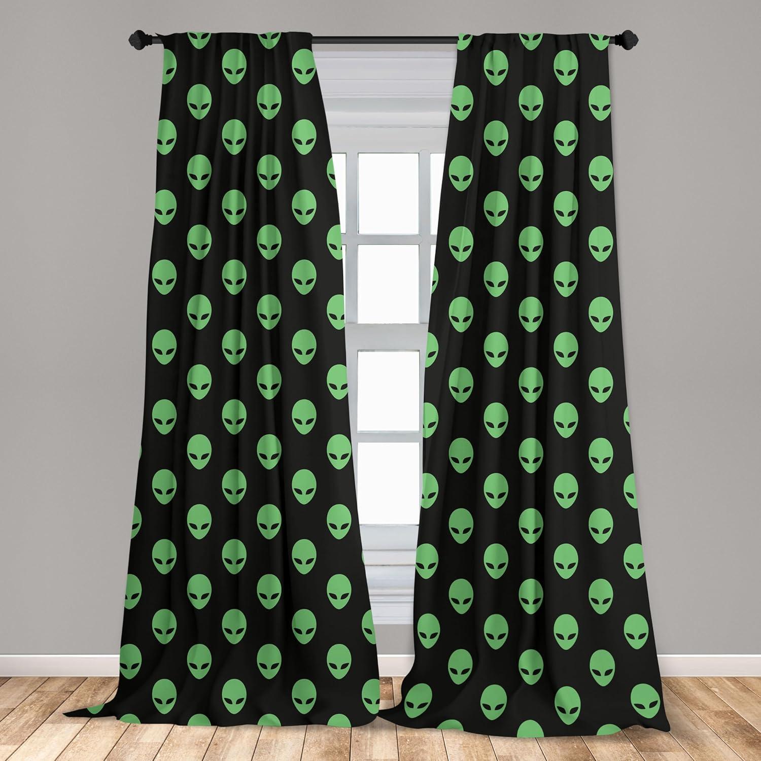 imageAmbesonne Sea Shells Curtains Vintage Inspired Monochrome Seashell Pattern Ocean Elements Wildlife Hand Drawn Window Treatments 2 Panel Set for Living Room Bedroom Pair of 28quot x 95quot Brown TanFern Green