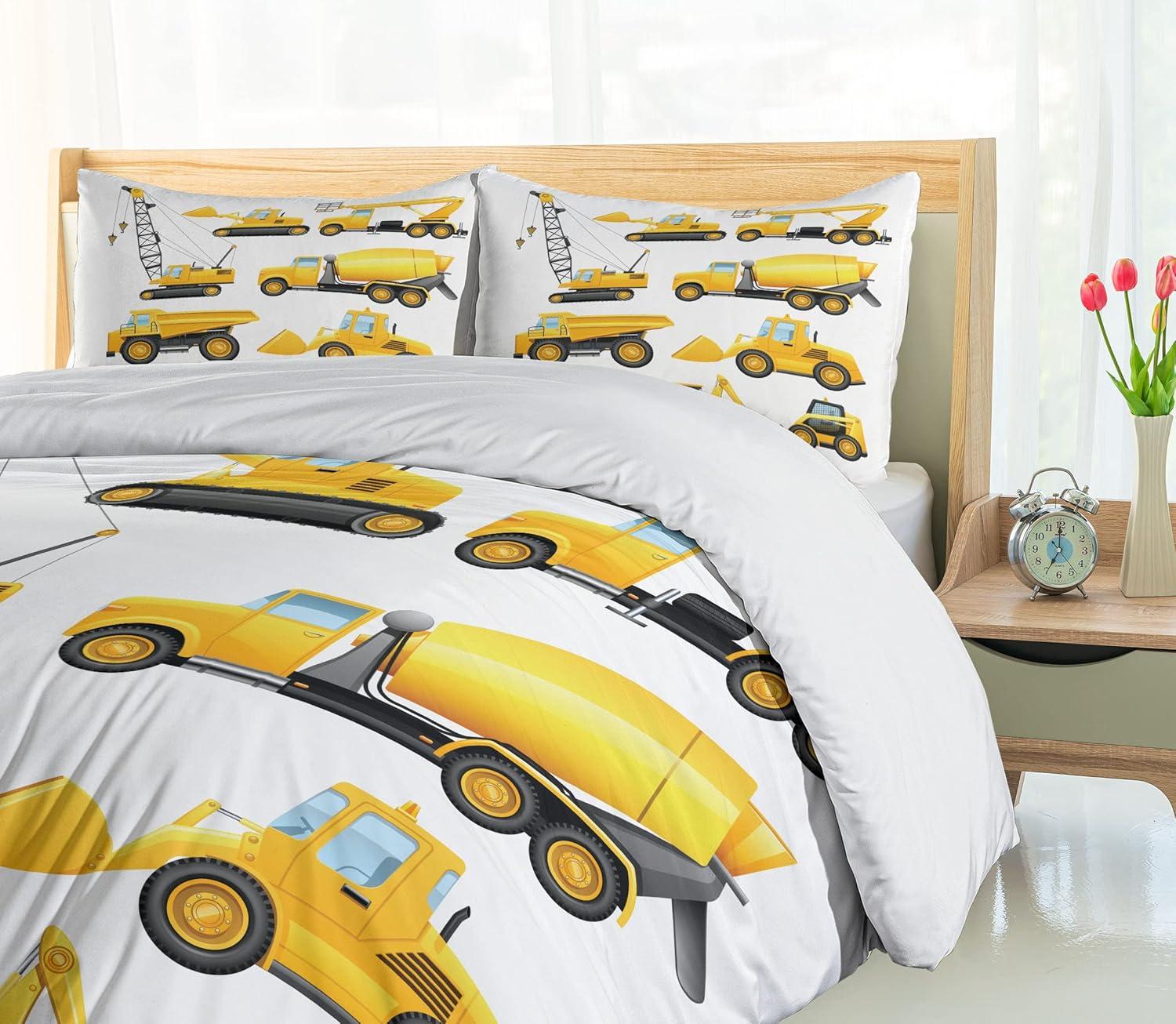 imageAmbesonne Snowflake Duvet Cover Set Lace Style Arrangement of Snowflakes Winter Season Christmas Illustration Decorative 3 Piece Bedding Set with 2 Pillow Shams California King Blue Black WhiteEarth Yellow Black