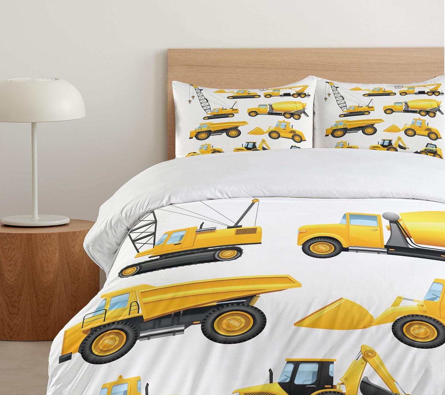 imageAmbesonne Snowflake Duvet Cover Set Lace Style Arrangement of Snowflakes Winter Season Christmas Illustration Decorative 3 Piece Bedding Set with 2 Pillow Shams California King Blue Black WhiteEarth Yellow Black