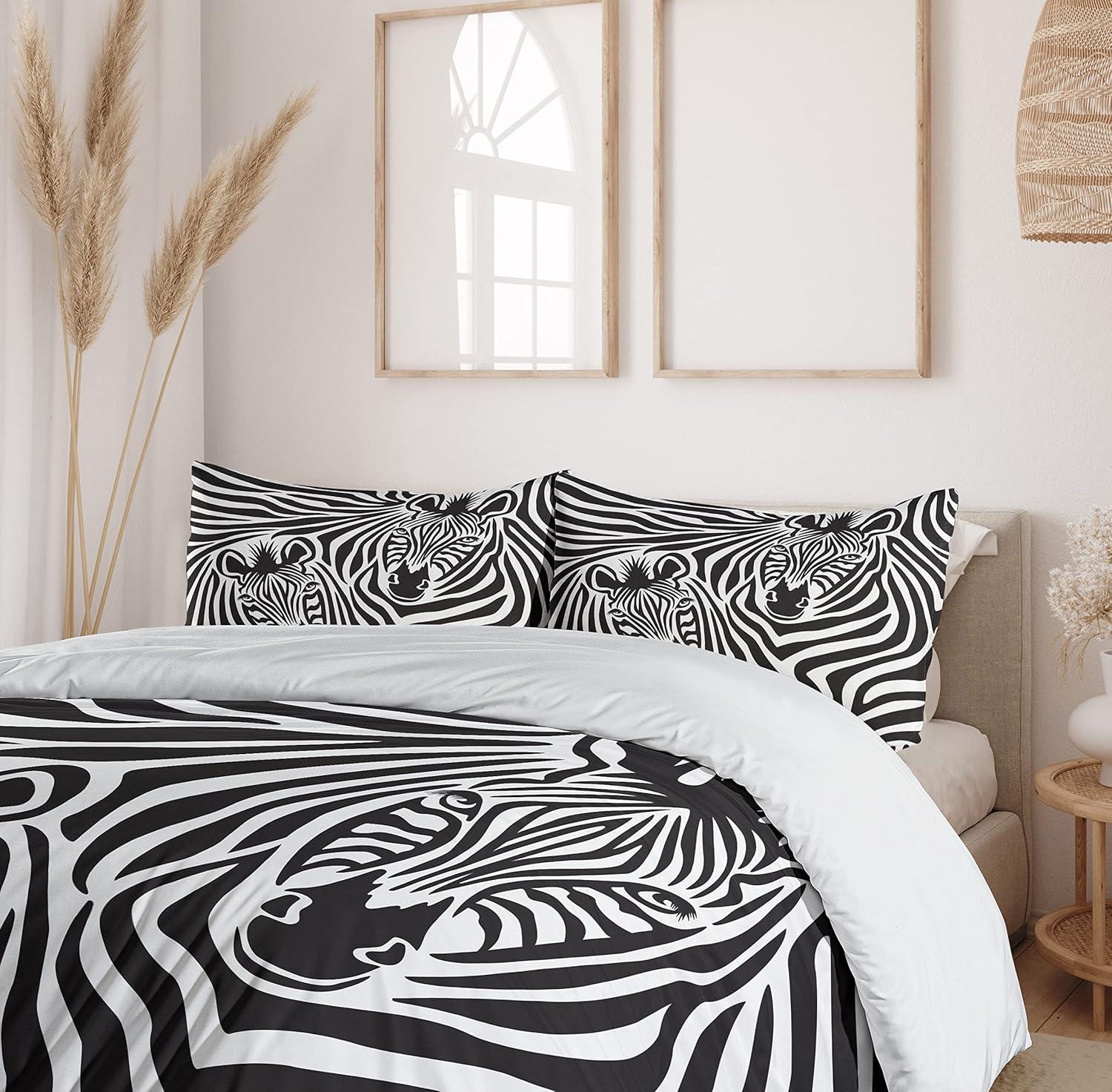 imageAmbesonne Snowflake Duvet Cover Set Lace Style Arrangement of Snowflakes Winter Season Christmas Illustration Decorative 3 Piece Bedding Set with 2 Pillow Shams California King Blue Black WhiteCharcoal Grey