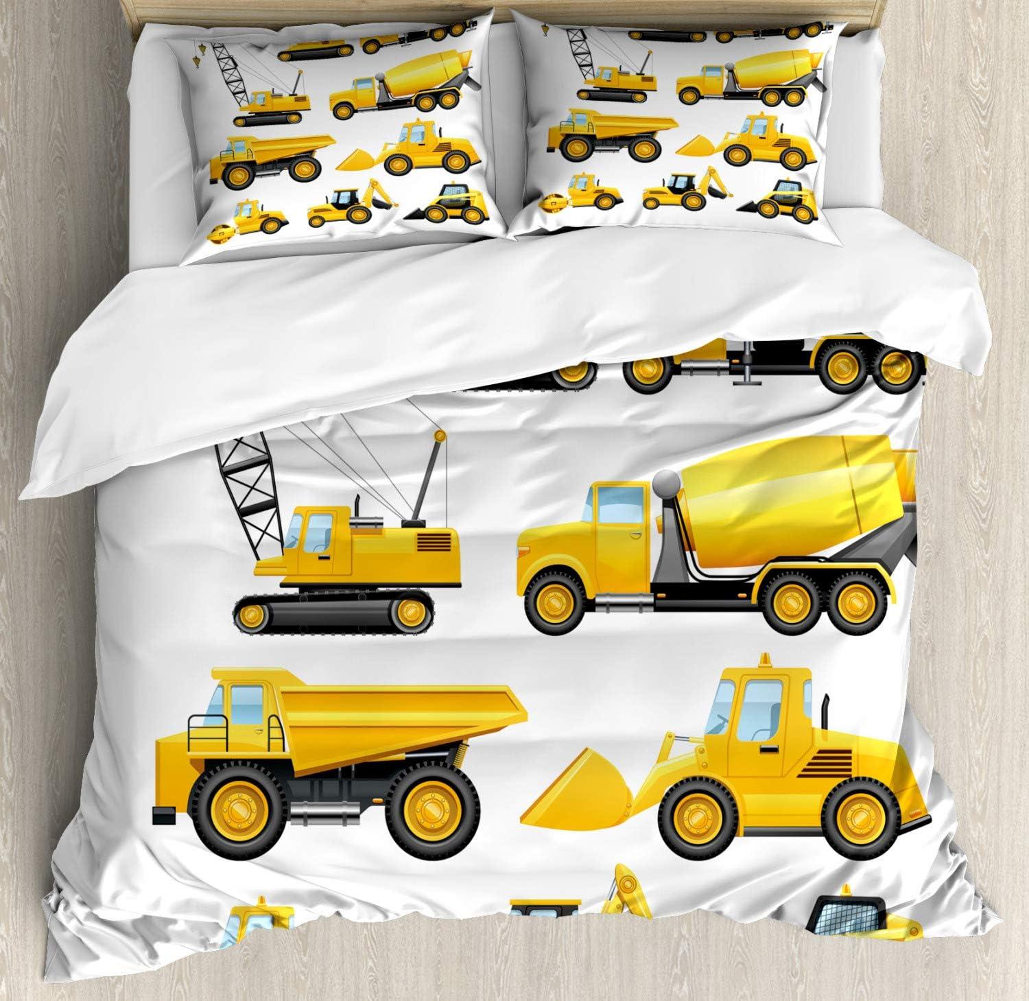 imageAmbesonne Snowflake Duvet Cover Set Lace Style Arrangement of Snowflakes Winter Season Christmas Illustration Decorative 3 Piece Bedding Set with 2 Pillow Shams California King Blue Black WhiteEarth Yellow Black