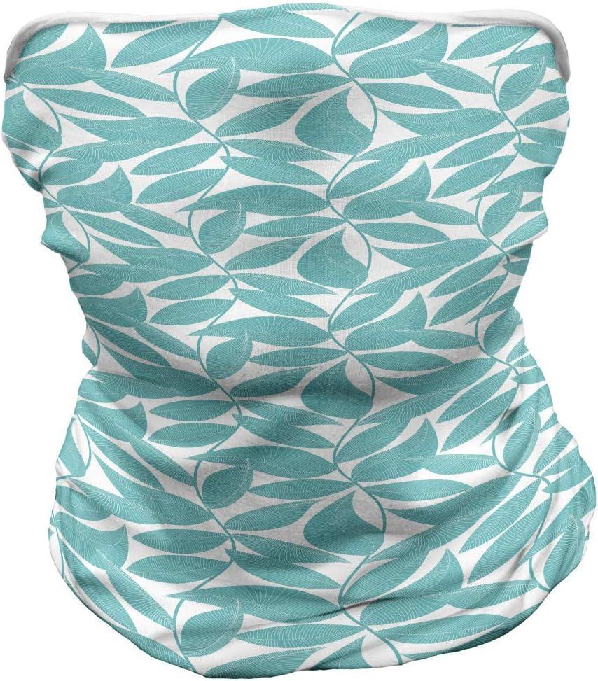 imageAmbesonne Unisex Multicolor Face and Neck WarmersFoliage Leaves Lines