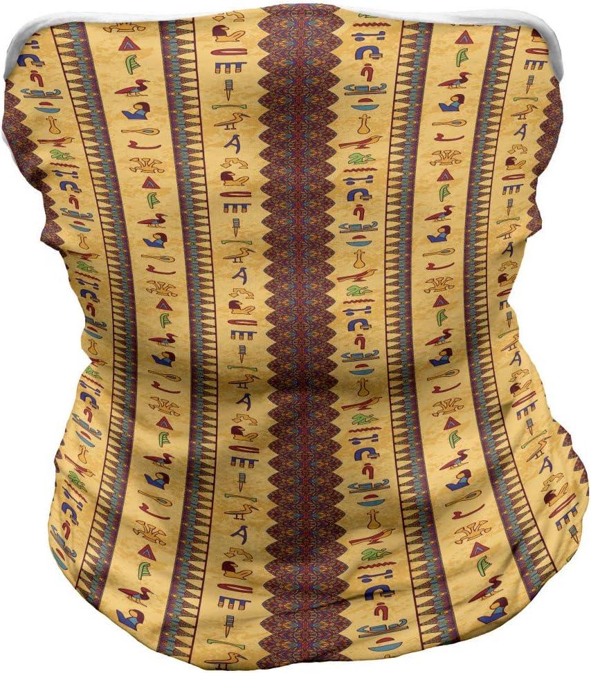 imageAmbesonne Unisex Multicolor Face and Neck WarmersHieroglyphs