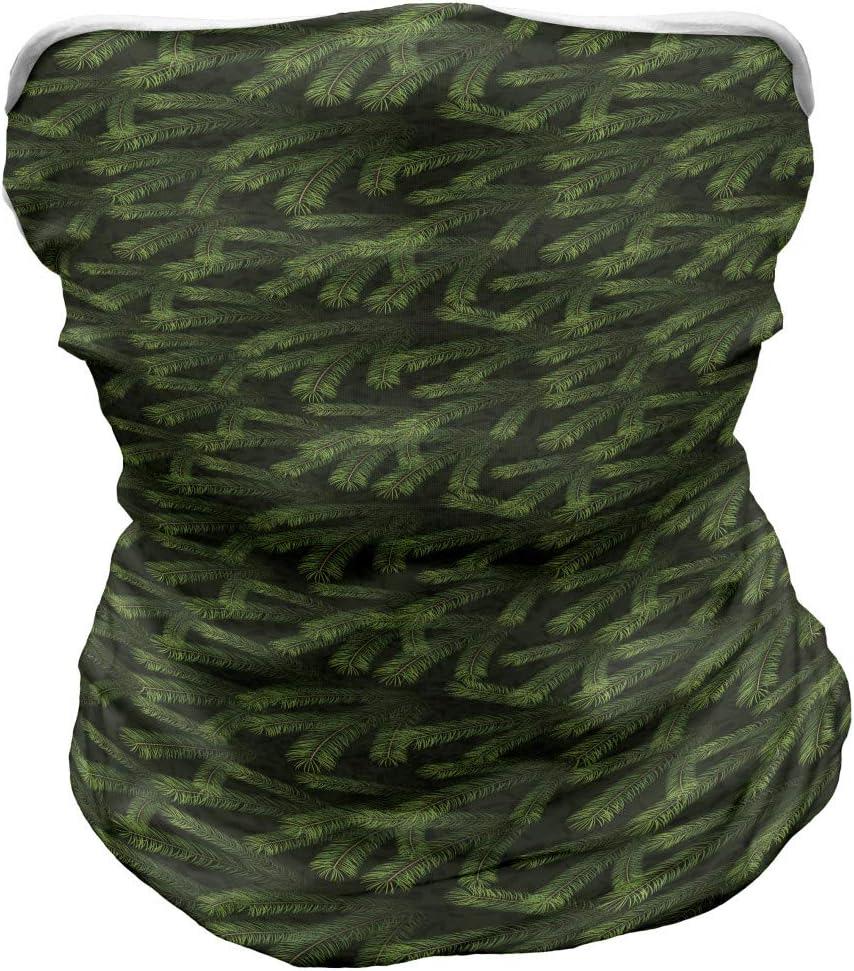imageAmbesonne Unisex Multicolor Face and Neck WarmersPine Fir Coniferous Tree