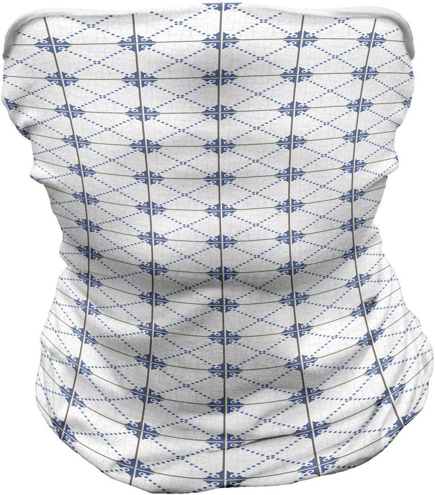 imageAmbesonne Unisex Multicolor Face and Neck WarmersPortuguese Mosaic Tiles