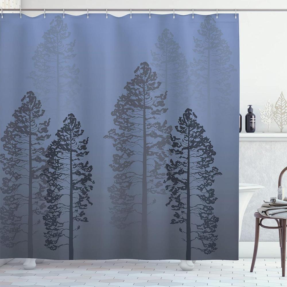 imageAmbesonne Antlers Shower Curtain Moose in Winter Forest Wildlife Reindeer Christmas Theme Watercolor Painting Style Cloth Fabric Bathroom Decor Set with Hooks 69quot W x 70quot L Beige GreenBlue Lavender
