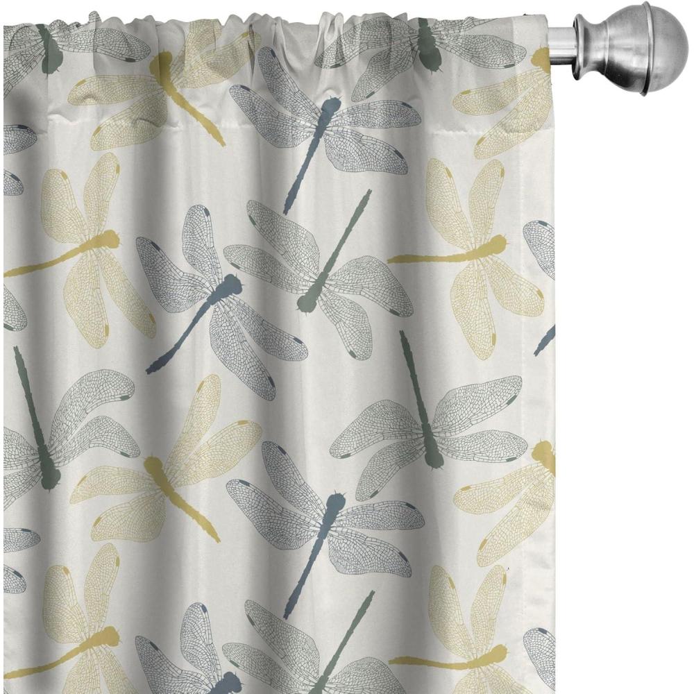 imageAmbesonne Bohemian Curtains Hexagons Floral Botany Art in Cold Colors Ocean and Nature Tones Window Treatments 2 Panel Set for Living Room Bedroom Pair of  28quot x 95quot Teal Green and Sea BlueGreen Mustard
