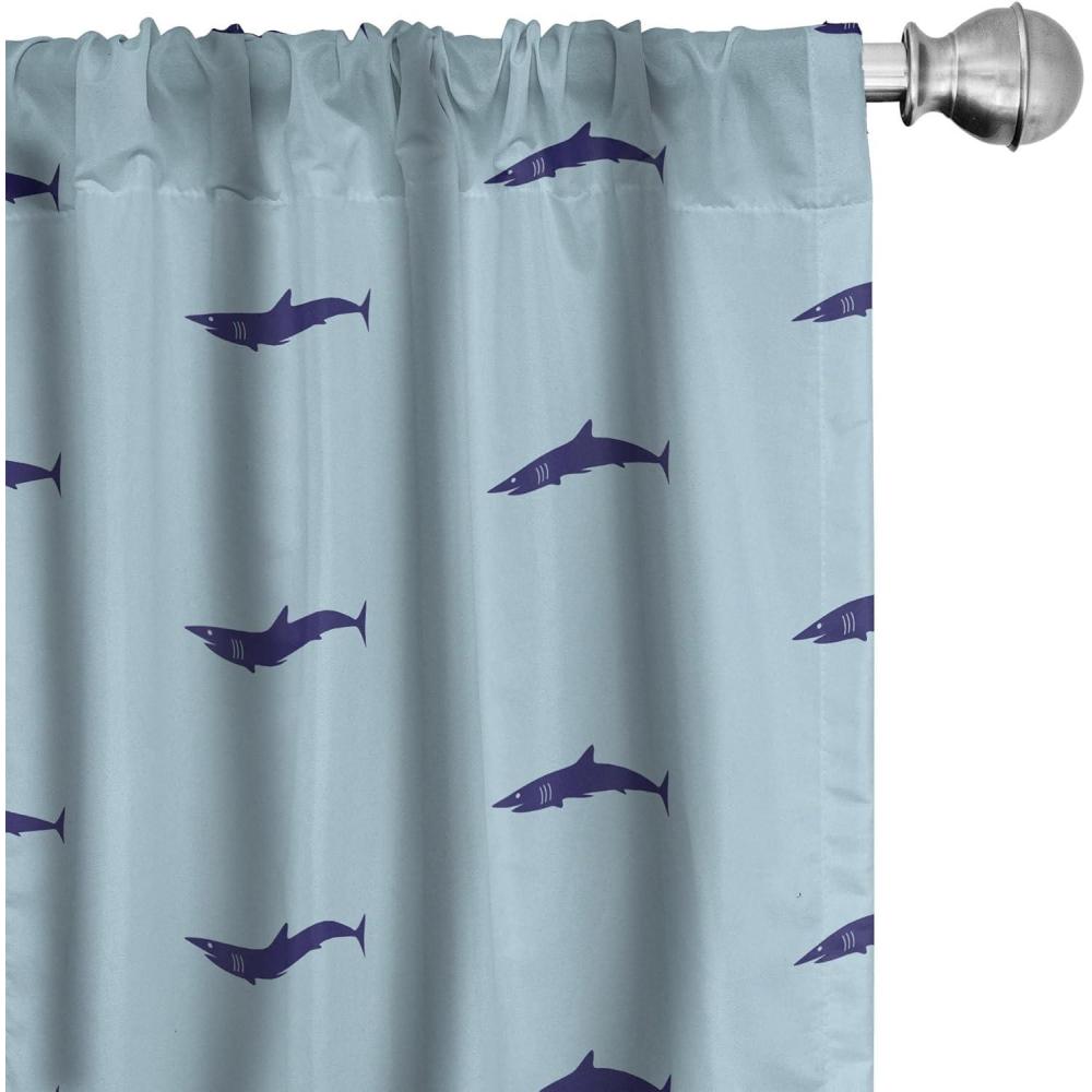 imageAmbesonne Bohemian Curtains Hexagons Floral Botany Art in Cold Colors Ocean and Nature Tones Window Treatments 2 Panel Set for Living Room Bedroom Pair of  28quot x 95quot Teal Green and Sea BlueBlue Navy