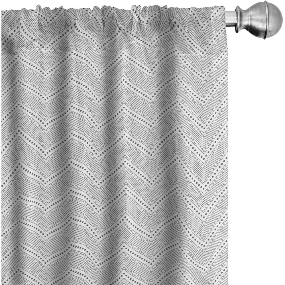 imageAmbesonne Botanical Curtains Watercolor Fall Branches and Geometric Mid Century Modern Autumnal Art Window Treatments 2 Panel Set for Living Room Bedroom Pair of 28quot x 84quot Forest Green Rust TanPale Grey