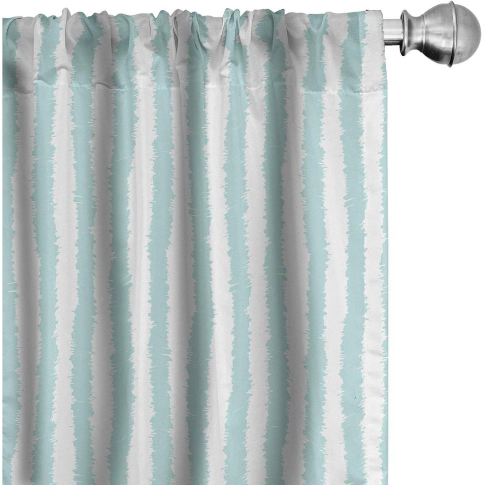 imageAmbesonne Cats Curtains Modern Scandi Pattern of Kitten Love with Romantic Hearts Cartoon Design Window Treatments 2 Panel Set for Living Room Bedroom Pair of  28quot x 63quot Ginger Olive Green WhiteSeafoam White