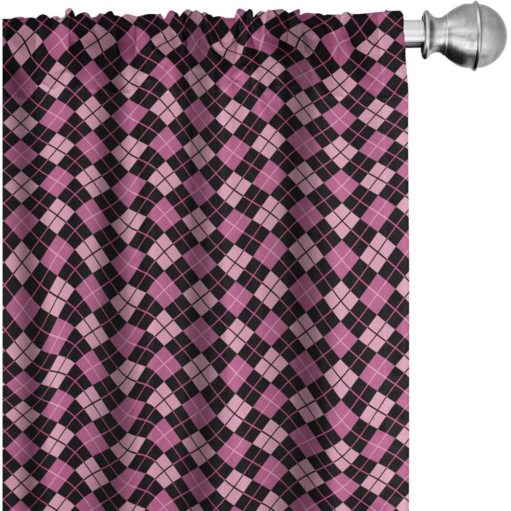 imageAmbesonne Cats Curtains Modern Scandi Pattern of Kitten Love with Romantic Hearts Cartoon Design Window Treatments 2 Panel Set for Living Room Bedroom Pair of 28quot x 63quot Ginger Olive Green WhitePink Black