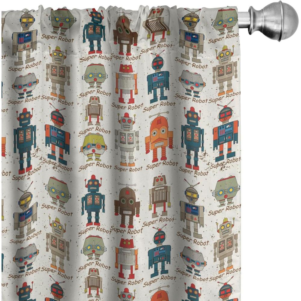 imageAmbesonne Cats Curtains Modern Scandi Pattern of Kitten Love with Romantic Hearts Cartoon Design Window Treatments 2 Panel Set for Living Room Bedroom Pair of 28quot x 63quot Ginger Olive Green WhiteDim Cream