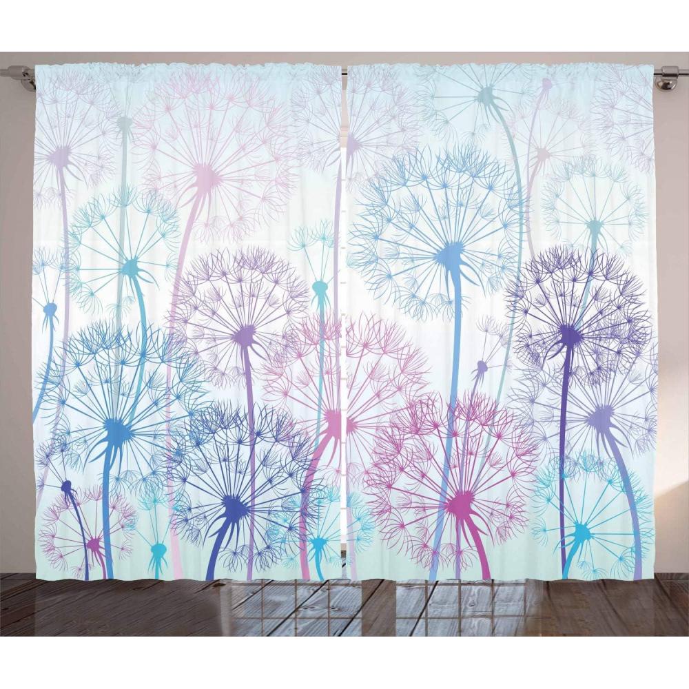 imageAmbesonne Christmas Curtains Classical Christmas Ornaments and Baubles Coniferous Pine Tree Twig Tinsel Print Living Room Bedroom Window Drapes 2 Panel Set 108quot X 90quot Vermilion GreenBlue Pink