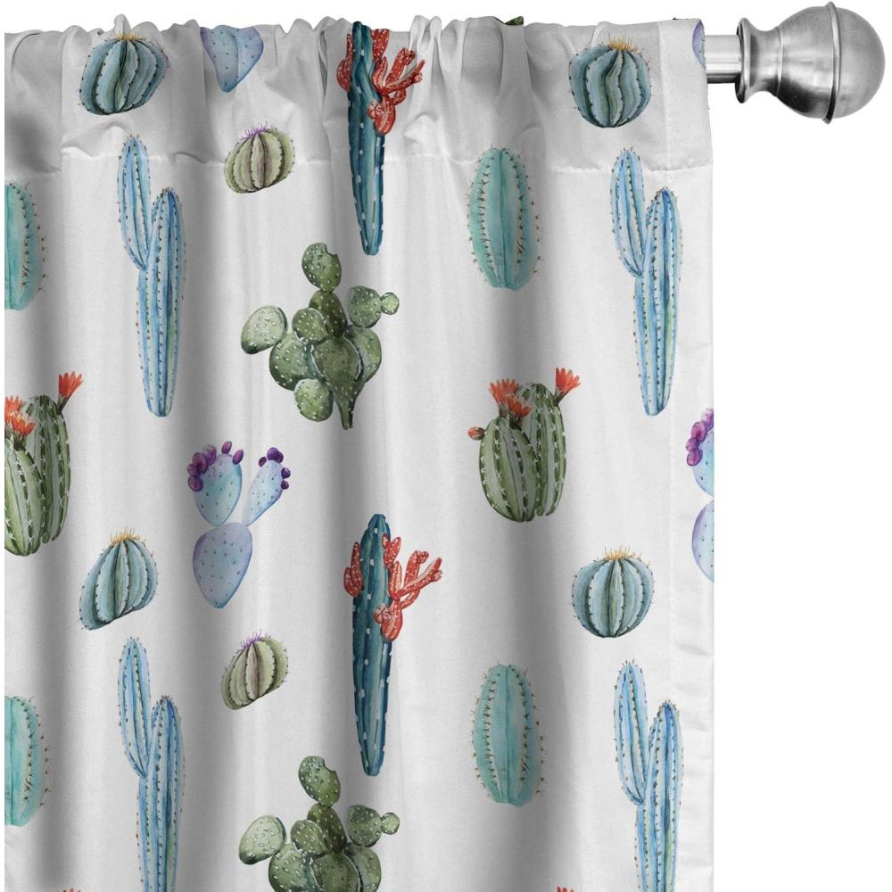 imageAmbesonne Christmas Curtains Tree Branches Spruce Leaves Balls Bells Cones Poinsettia Flowers Mistletoe Berry Window Treatments 2 Panel Set for Living Room Bedroom Pair of 28quot x 63quot Ruby GreenBlue Green