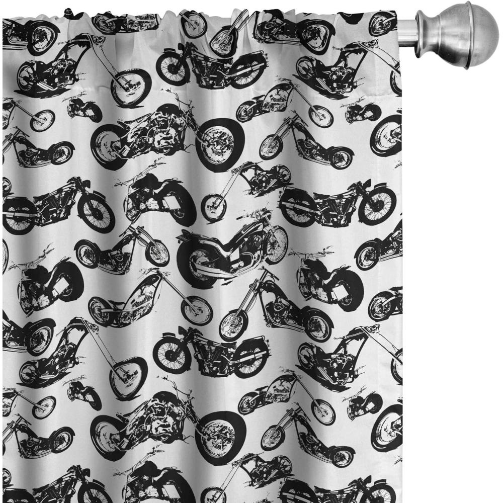 imageAmbesonne Christmas Curtains Tree Branches Spruce Leaves Balls Bells Cones Poinsettia Flowers Mistletoe Berry Window Treatments 2 Panel Set for Living Room Bedroom Pair of 28quot x 63quot Ruby GreenCharcoal