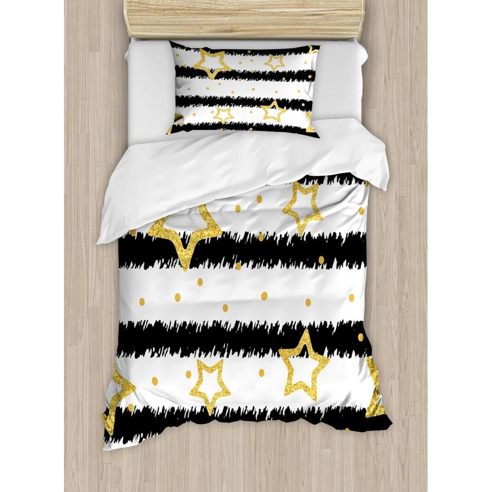 imageAmbesonne Christmas Duvet Cover Set Floral Winter Red Bird Hat and Scarf on Blooming Tree Nature Inspired Decorative 3 Piece Bedding Set with 2 Pillow Shams Queen Size Burgundy GreenWhite Yellow