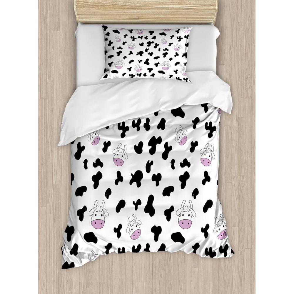 imageAmbesonne Christmas Duvet Cover Set Floral Winter Red Bird Hat and Scarf on Blooming Tree Nature Inspired Decorative 3 Piece Bedding Set with 2 Pillow Shams Queen Size Burgundy GreenBlack White Lilac
