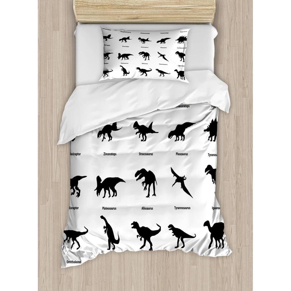 imageAmbesonne Christmas Duvet Cover Set Watercolor Christmas Theme Fir Trees Abstract Silhouettes Illustration Decorative 3 Piece Bedding Set with 2 Pillow Shams Queen Size Green SeafoamBlack Charcoal