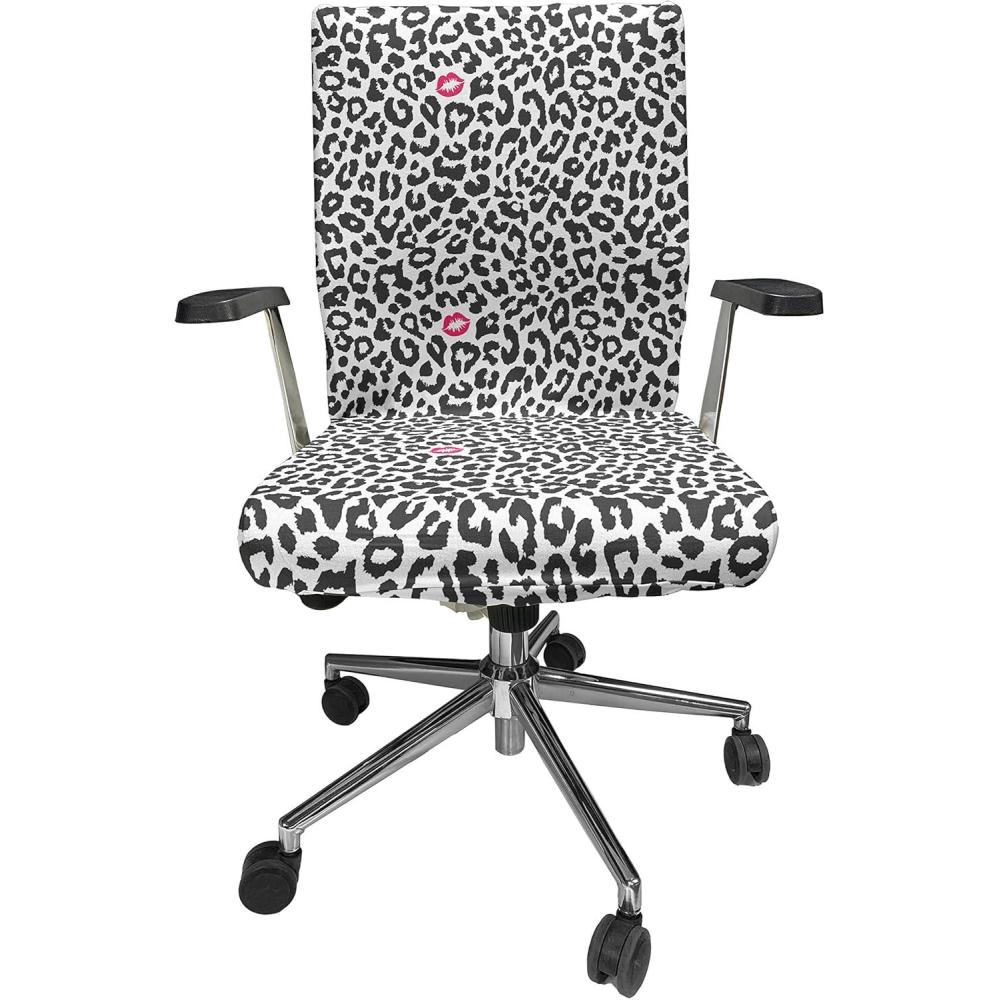 imageAmbesonne Christmas Office Chair Cover Colorful Christmas Balls Different Retro Pattern Holiday Celebration Stretchable Decorative Universal Size High Back Printed Slipcover Blue Grey Purple YellowGrey Pink