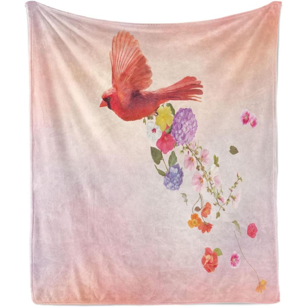 imageAmbesonne Christmas Throw Blanket Xmas Eve Starry Night in Snowy Town with Starry Sky Reindeer and Moon Flannel Fleece Accent Piece Soft Couch Cover for Adults 70quot x 90quot Cocoa Dark Slate BlueCoral