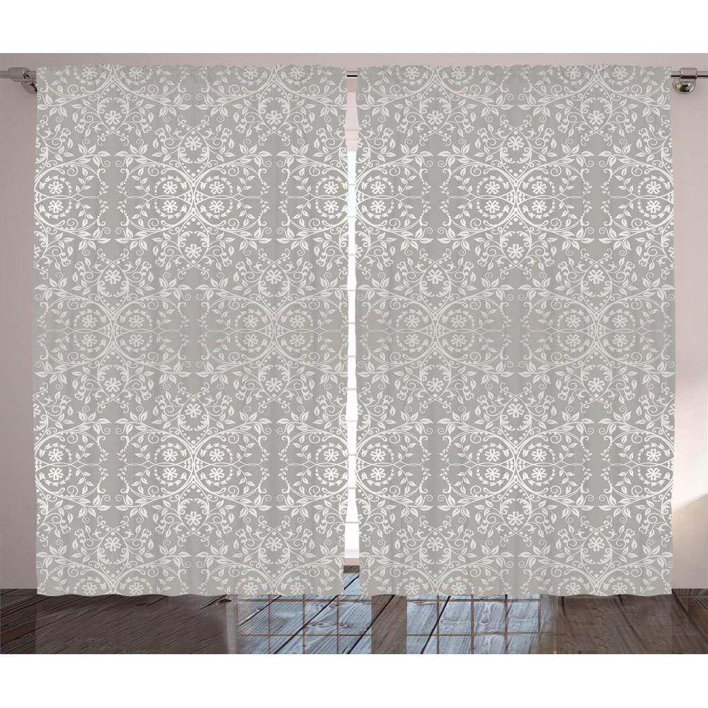 imageAmbesonne Grey and White Curtains Grunge Brick Wall Background Urban Architecture Building Modern City Life Graphic Living Room Bedroom Window Drapes 2 Panel Set 108quot X 108quot Shades of GreyWarm Taupe