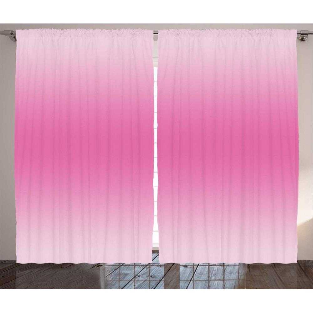 imageAmbesonne Grey and White Curtains Grunge Brick Wall Background Urban Architecture Building Modern City Life Graphic Living Room Bedroom Window Drapes 2 Panel Set 108quot X 108quot Shades of GreyPink