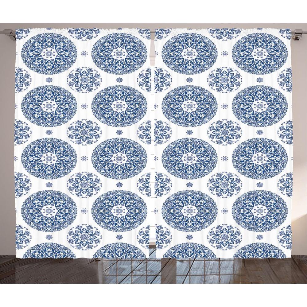 imageAmbesonne Grey and White Curtains Grunge Brick Wall Background Urban Architecture Building Modern City Life Graphic Living Room Bedroom Window Drapes 2 Panel Set 108quot X 108quot Shades of GreyBlue White