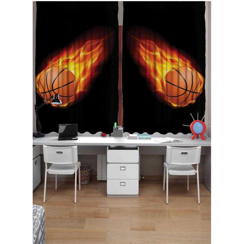 imageAmbesonne Grey and White Curtains Grunge Brick Wall Background Urban Architecture Building Modern City Life Graphic Living Room Bedroom Window Drapes 2 Panel Set 108quot X 108quot Shades of GreyOrange Black