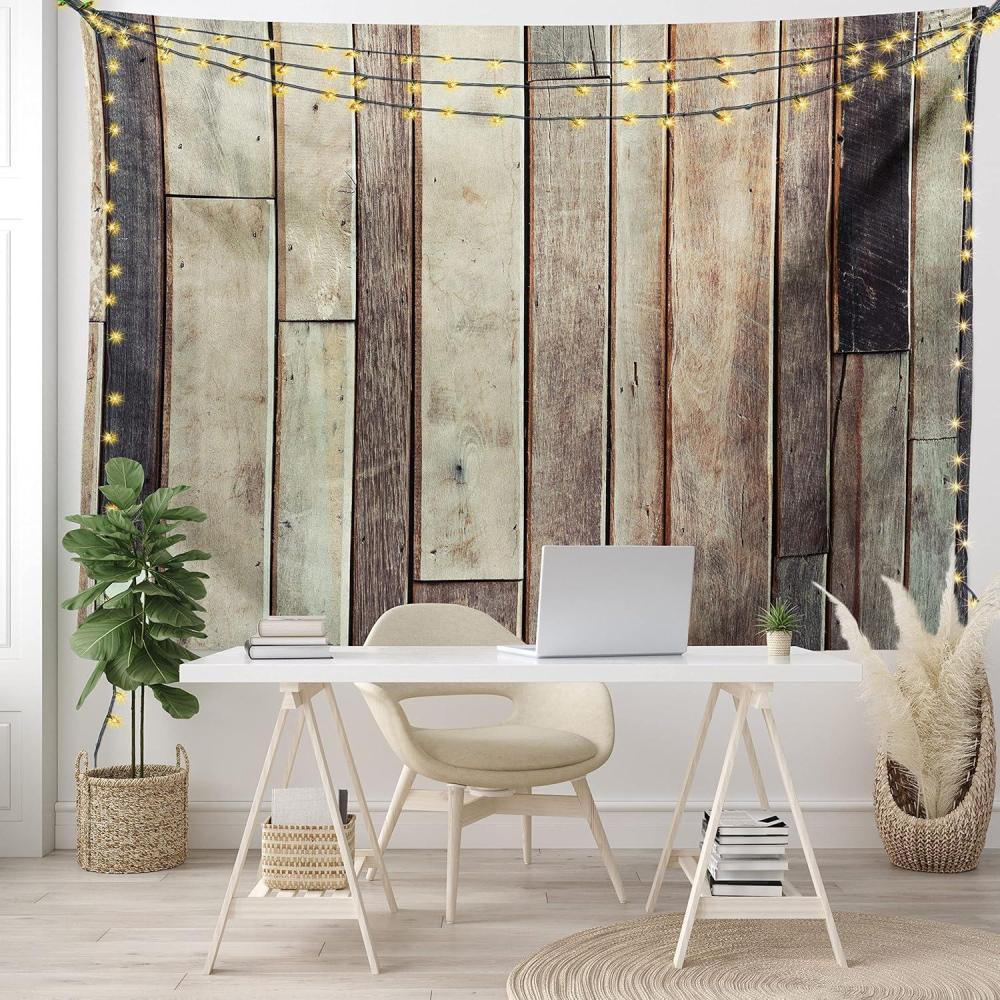 imageAmbesonne Hippie Tapestry Modern Scandi Crescent with Boho Floral and Leaves Greenery Black Cat Fabric Wall Hanging Decor for Bedroom Living Room Dorm 30quot X 45quot Grey Yellow Charcoal GreyBrown