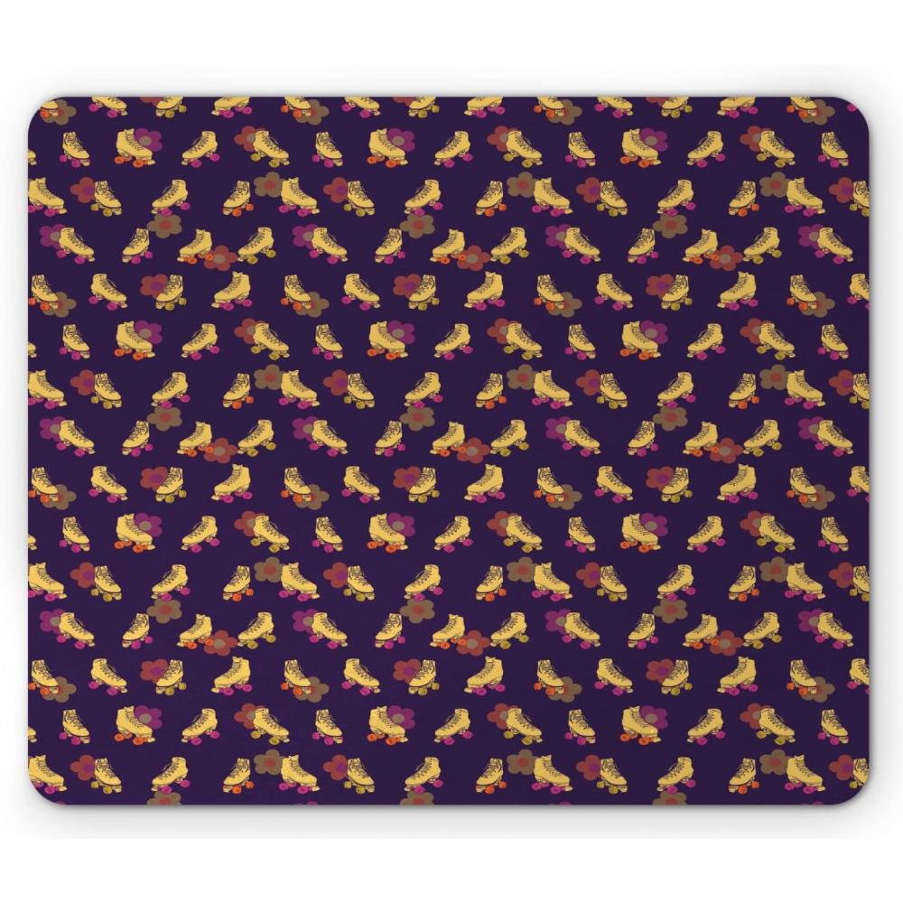 imageAmbesonne Island Computer Mouse Pad White Coral Sand Seven Mile Beach in Grand Cayman Island Art Print Rectangle NonSlip Rubber Mousepad Large 31quot x 12quot Gaming Size Sky Blue and Brown BlackDark Purple and Mustard