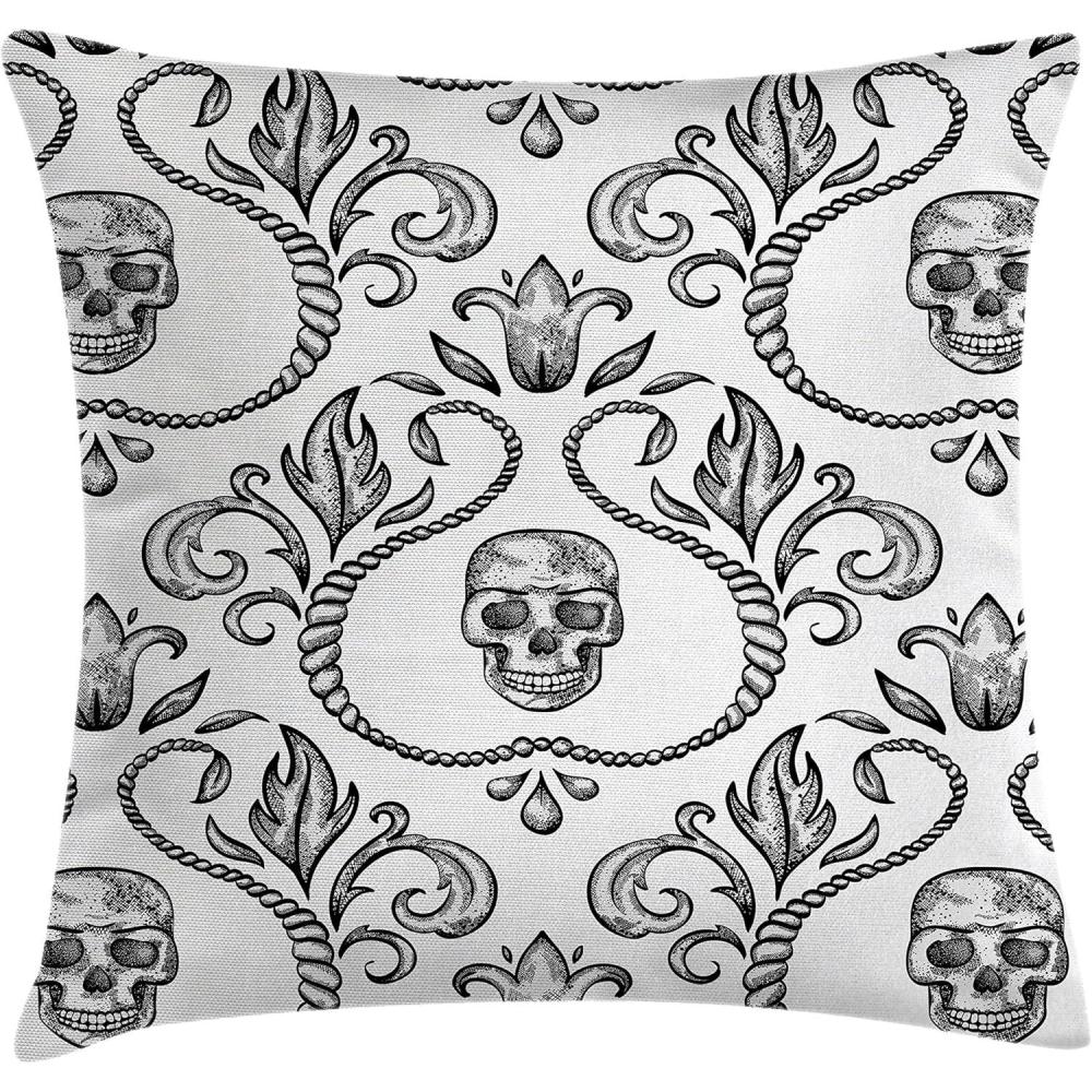 imageAmbesonne Safari Throw Pillow Cushion Cover Illustration of Wild Savannahs Animals Exotic Giraffe Lion Elephant Zebra Decorative Square Accent Pillow Case 16quot X 16quot BeigeBlack White