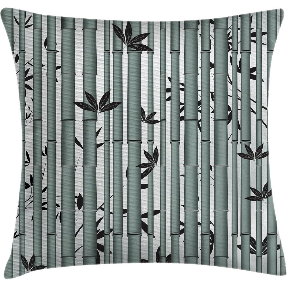 imageAmbesonne Safari Throw Pillow Cushion Cover Illustration of Wild Savannahs Animals Exotic Giraffe Lion Elephant Zebra Decorative Square Accent Pillow Case 16quot X 16quot BeigeBluegrey Dimgrey