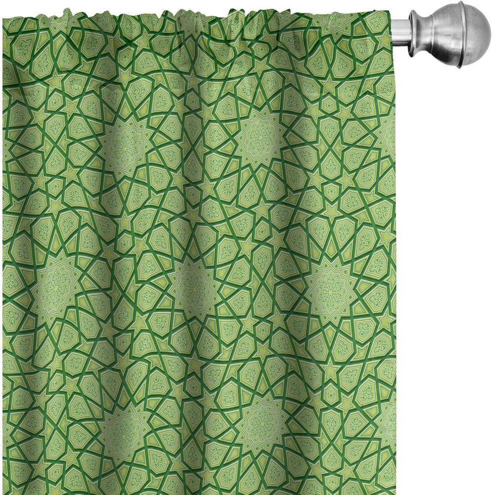 imageAmbesonne Sea Shells Curtains Vintage Inspired Monochrome Seashell Pattern Ocean Elements Wildlife Hand Drawn Window Treatments 2 Panel Set for Living Room Bedroom Pair of 28quot x 95quot Brown TanGreen Pistachio