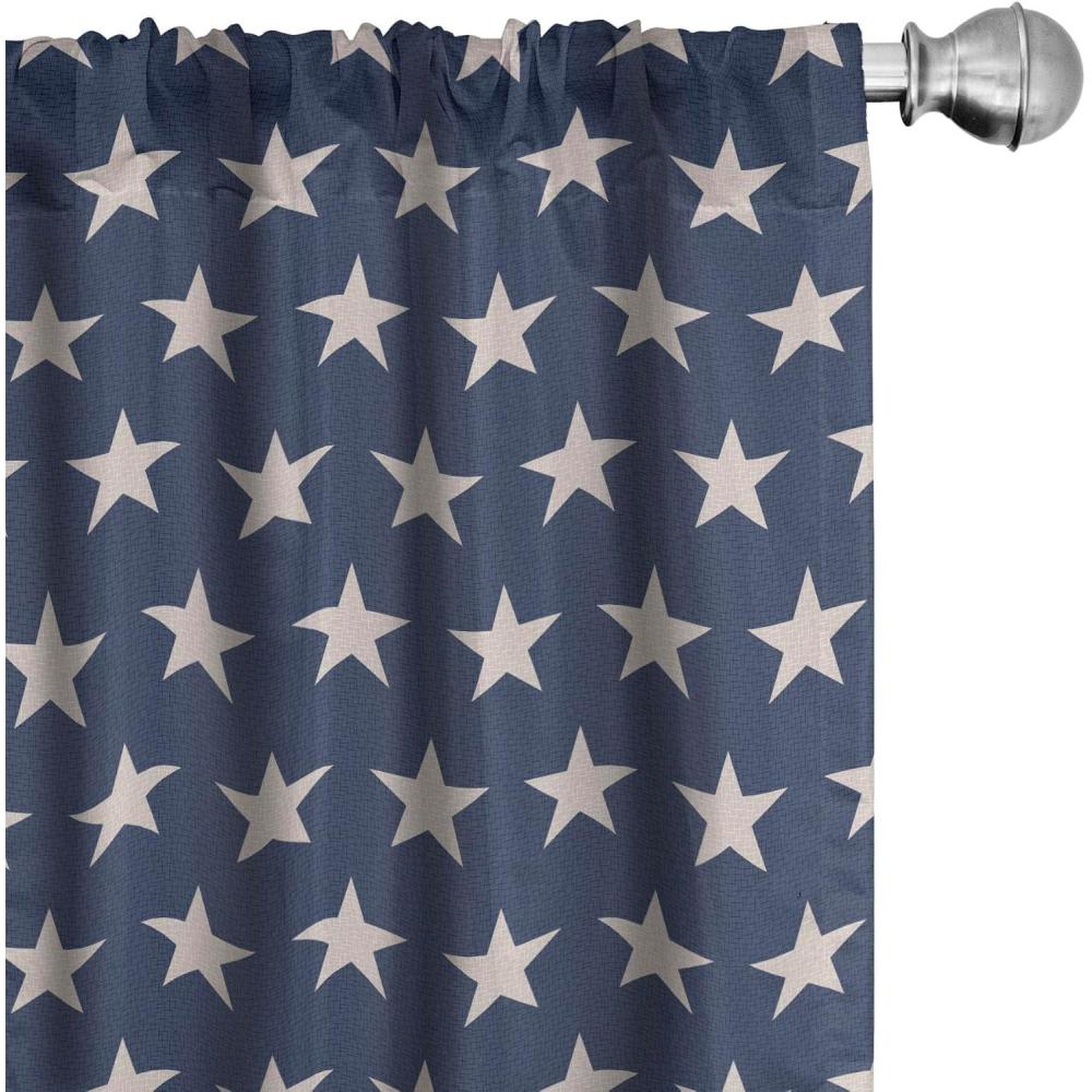 imageAmbesonne Sea Shells Curtains Vintage Inspired Monochrome Seashell Pattern Ocean Elements Wildlife Hand Drawn Window Treatments 2 Panel Set for Living Room Bedroom Pair of 28quot x 95quot Brown TanNight Blue