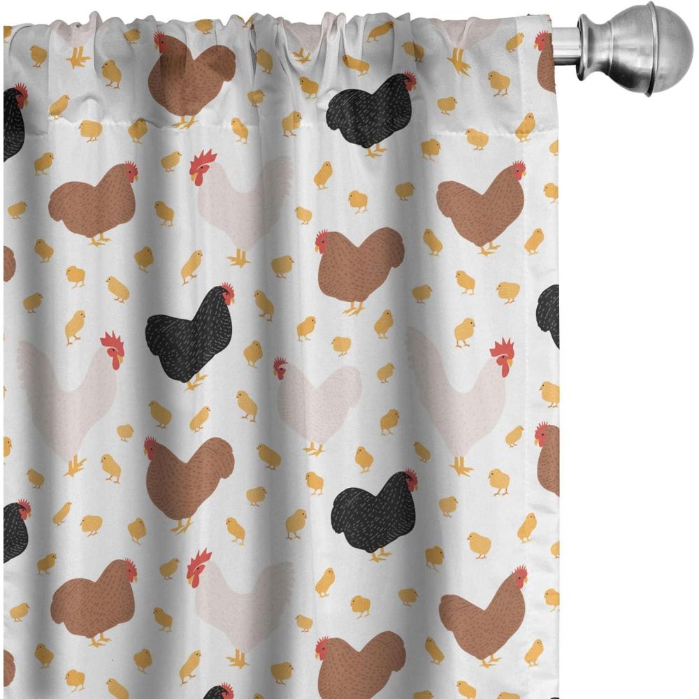imageAmbesonne Sea Shells Curtains Vintage Inspired Monochrome Seashell Pattern Ocean Elements Wildlife Hand Drawn Window Treatments 2 Panel Set for Living Room Bedroom Pair of 28quot x 95quot Brown TanBlack Brown