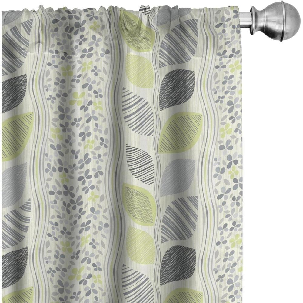 imageAmbesonne Sea Shells Curtains Vintage Inspired Monochrome Seashell Pattern Ocean Elements Wildlife Hand Drawn Window Treatments 2 Panel Set for Living Room Bedroom Pair of 28quot x 95quot Brown TanGreen Grey