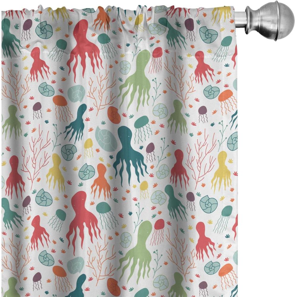 imageAmbesonne Southwestern Curtains Pastel Ethnic Stripes and Nature Flora and Botany Motives Print Window Treatments 2 Panel Set for Living Room Bedroom Pair of  28quot x 63quot Teal Eggshell and PaprikaTeal Green