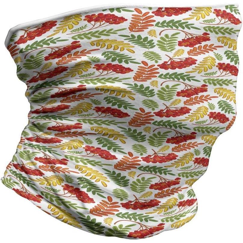imageAmbesonne Unisex Multicolor Face and Neck WarmersAutumnal Flora Pattern