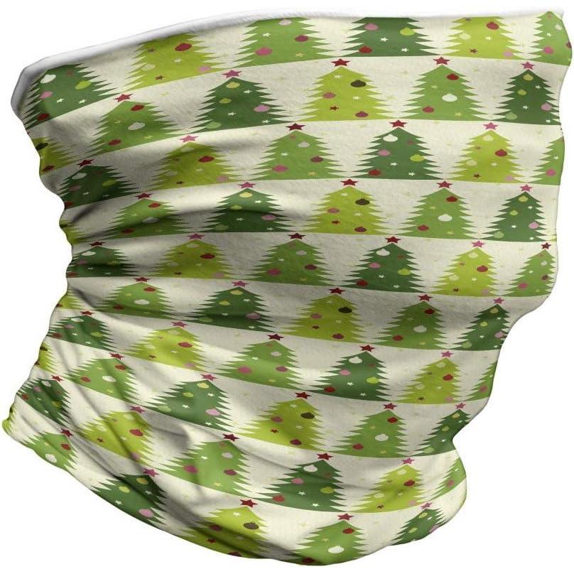 imageAmbesonne Unisex Multicolor Face and Neck WarmersOrnamented Trees