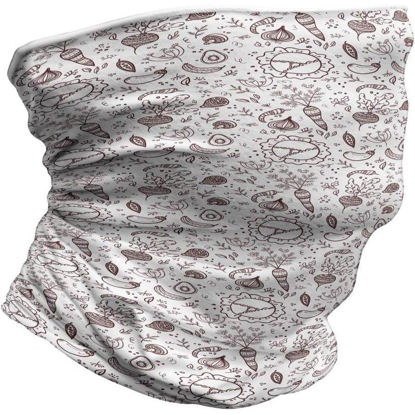 imageAmbesonne Unisex Multicolor Face and Neck WarmersVegetables Food