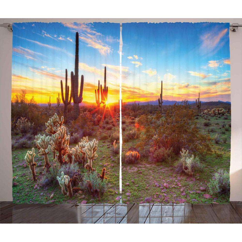imageAmbesonne Waterfall Curtains Rocky Waterfall to Pond Running Off Scenic Nature Themed Picture Print Living Room Bedroom Window Drapes 2 Panel Set 108quot X 84quot BrownOrange Olive