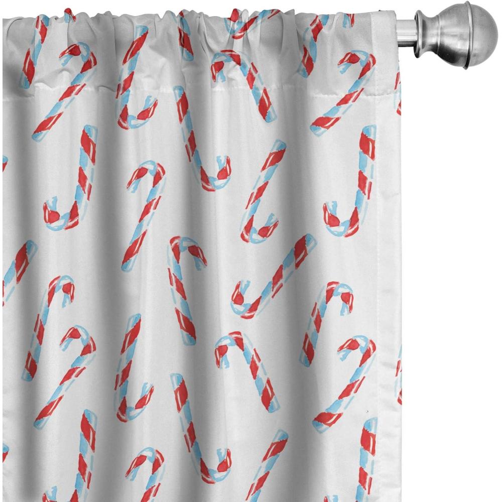 imageAmbesonne Winter Curtains Various Different Ornate Snowflakes Blizzard Cold Season Xmas Themed Window Treatments 2 Panel Set for Living Room Bedroom Pair of 28quot x 95quot Pale Blue Dark BlueWhite Aqua