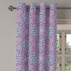 Ambesonne Abstract Grommet Curtain, Vertical Lines in Earthen Toned Color Stripes Various Shades Pattern, Decorative 2-Panel Window Drapes for Bedroom Living Room, 50″ x 84″, Pale Caramel Chocolate(Dried Rose Pale Blue)
