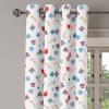 Ambesonne Abstract Grommet Curtain, Vertical Lines in Earthen Toned Color Stripes Various Shades Pattern, Decorative 2-Panel Window Drapes for Bedroom Living Room, 50″ x 84″, Pale Caramel Chocolate(Red White and Pale Blue)
