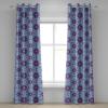 Ambesonne Abstract Grommet Curtain, Vertical Lines in Earthen Toned Color Stripes Various Shades Pattern, Decorative 2-Panel Window Drapes for Bedroom Living Room, 50″ x 84″, Pale Caramel Chocolate(Sky Blue Mauve)