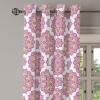 Ambesonne Abstract Grommet Curtain, Vertical Lines in Earthen Toned Color Stripes Various Shades Pattern, Decorative 2-Panel Window Drapes for Bedroom Living Room, 50″ x 84″, Pale Caramel Chocolate(Lime Green Fuchsia)