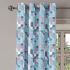 Ambesonne Abstract Grommet Curtain, Vertical Lines in Earthen Toned Color Stripes Various Shades Pattern, Decorative 2-Panel Window Drapes for Bedroom Living Room, 50″ x 84″, Pale Caramel Chocolate(Pale and Sky Blue Mauve)